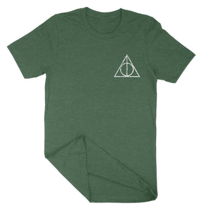 Hollowed Symbol Shirt-T-Shirts-Shirtasaurus-Premium-XS-Heather Forest-Shirtasaurus