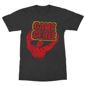 Game Genie Shirt-T-Shirts-Shirtasaurus-Basic-S-Heather Black-Shirtasaurus