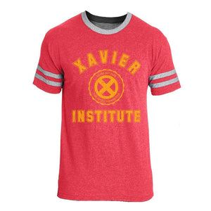 Xavier Vintage Tri-Blend Varsity Ringer Shirt-T-Shirts-Shirtasaurus-S-Triblend Red-Shirtasaurus