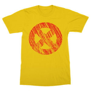 X Logo Distressed Vintage Shirt-T-Shirts-Shirtasaurus-Basic-S-Gold-Shirtasaurus