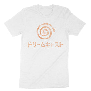 Dreamcast Vintage Triblend Japanese Shirt-T-Shirts-Shirtasaurus-Premium-XS-Triblend White Fleck-Shirtasaurus