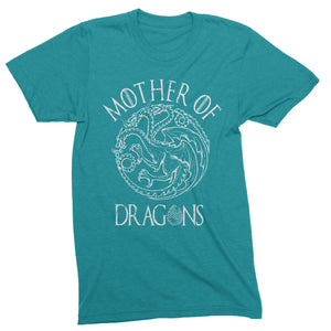 Mother Of Dragons Shirt-T-Shirts-Shirtasaurus-Basic-S-Teal-Shirtasaurus