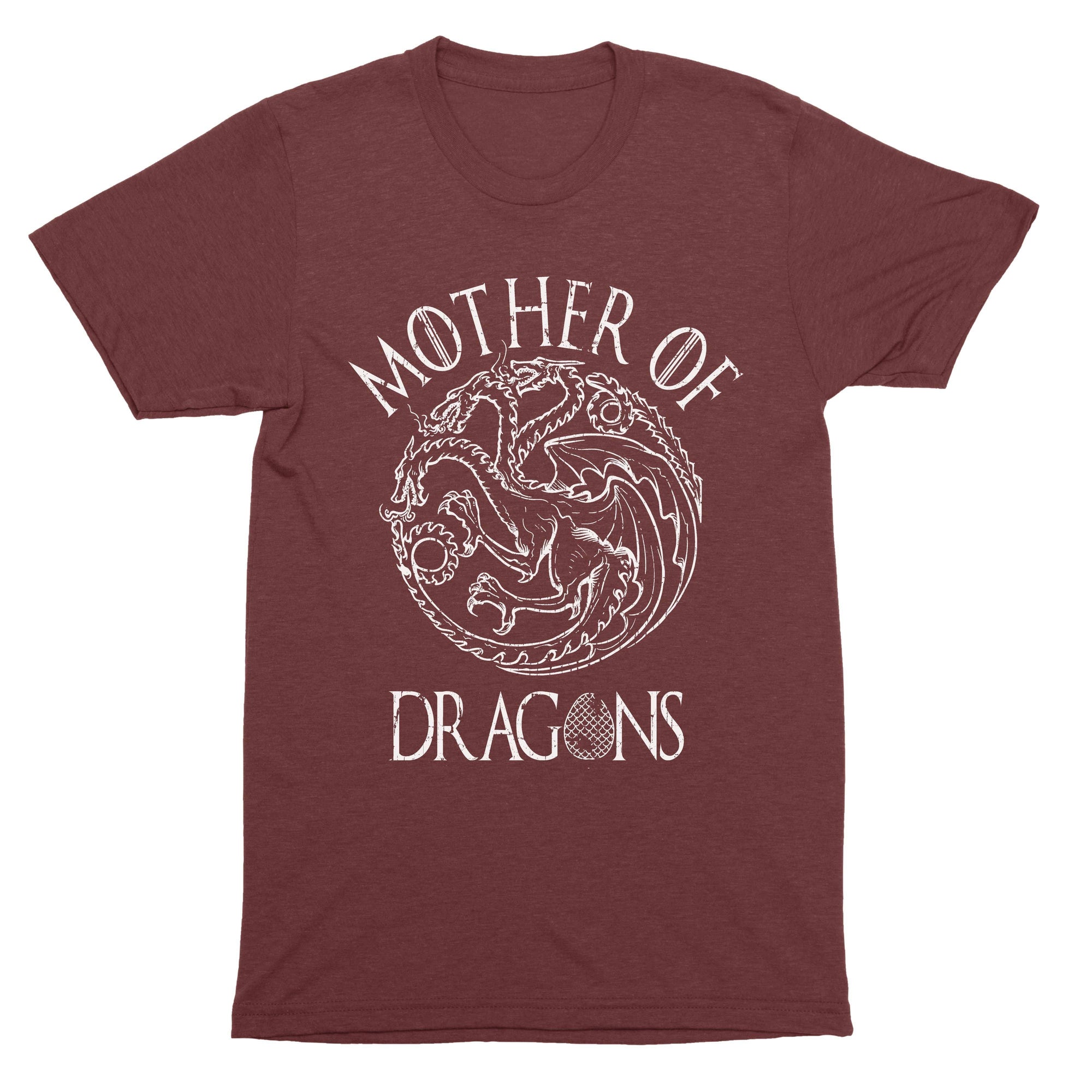 Mother Of Dragons Shirt-T-Shirts-Shirtasaurus-Basic-S-Maroon-Shirtasaurus
