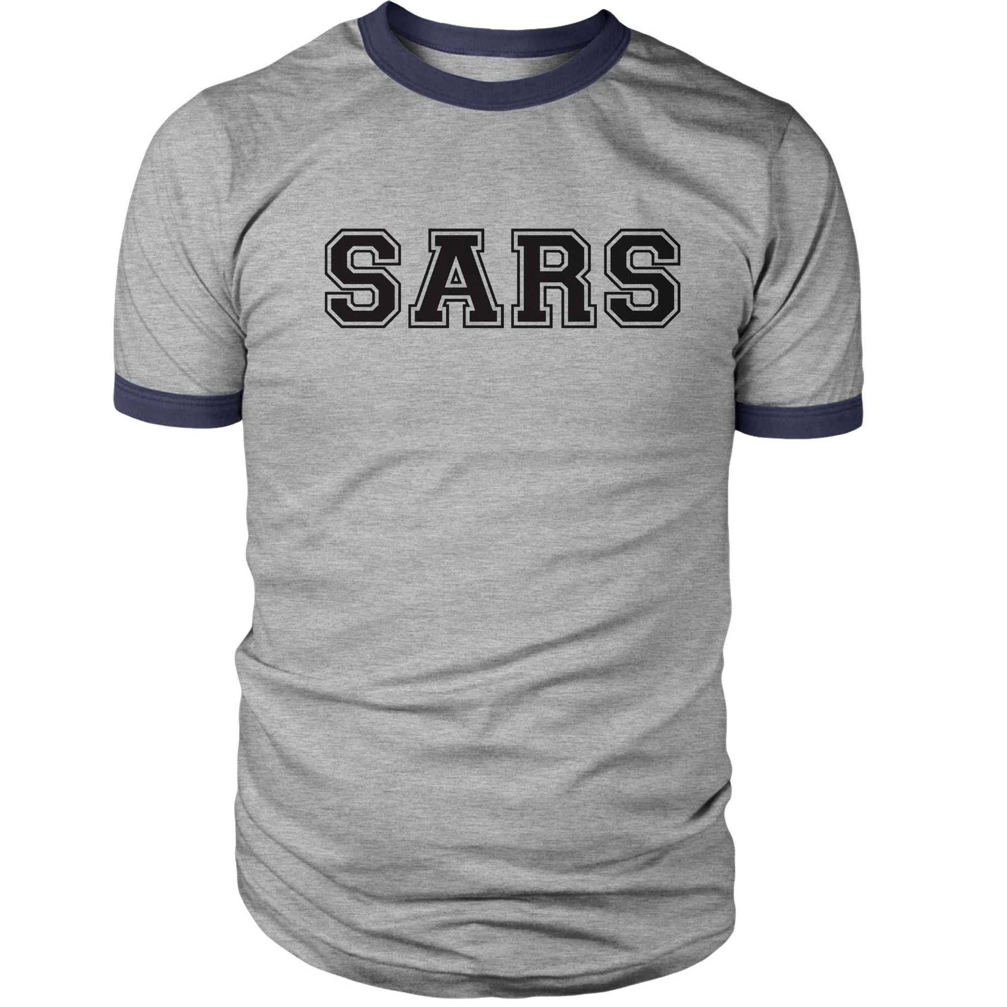 Scott Pilgrim SARS Ringer Shirt-Ringers-Shirtasaurus-S-Heather Gray-Shirtasaurus